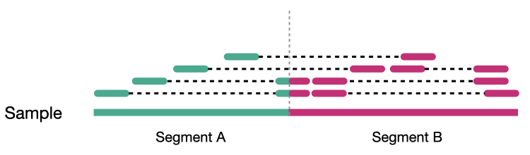 Reads aligned to sample